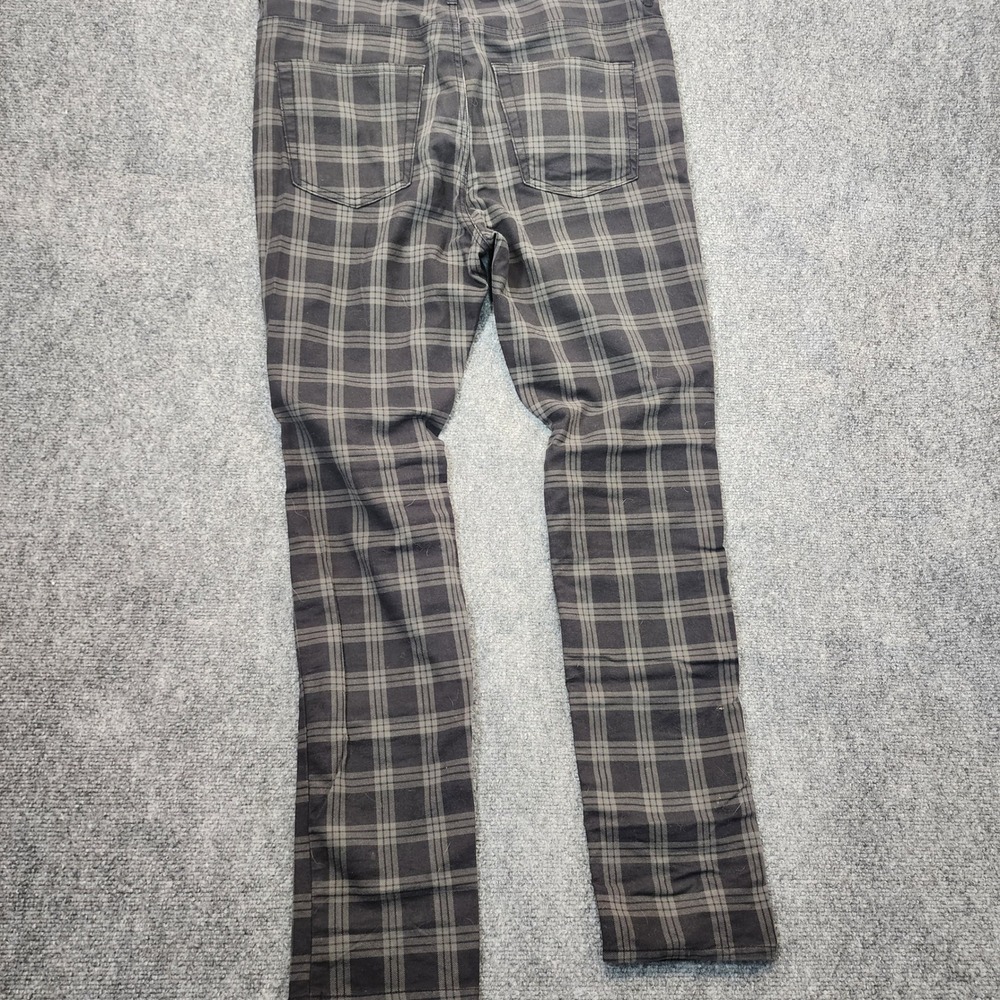 HM Grey and Black Plaid Slim Fit Five Pocket Pants @43 Trousers Men s 36/31